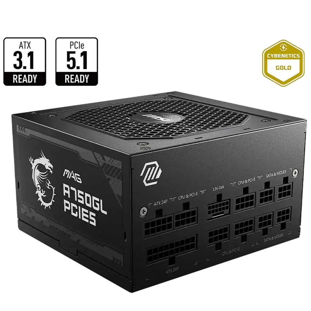 Fuente MSI MAG A750GL 750W 80 Plus Gold Full Modular PCIe 5.0's photo #1