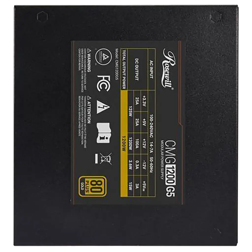 Fuente Rosewill CMG1200 G5 1200W 80 Plus Gold Full Modular ATX 3.1 PCIe 5.0's photo #7