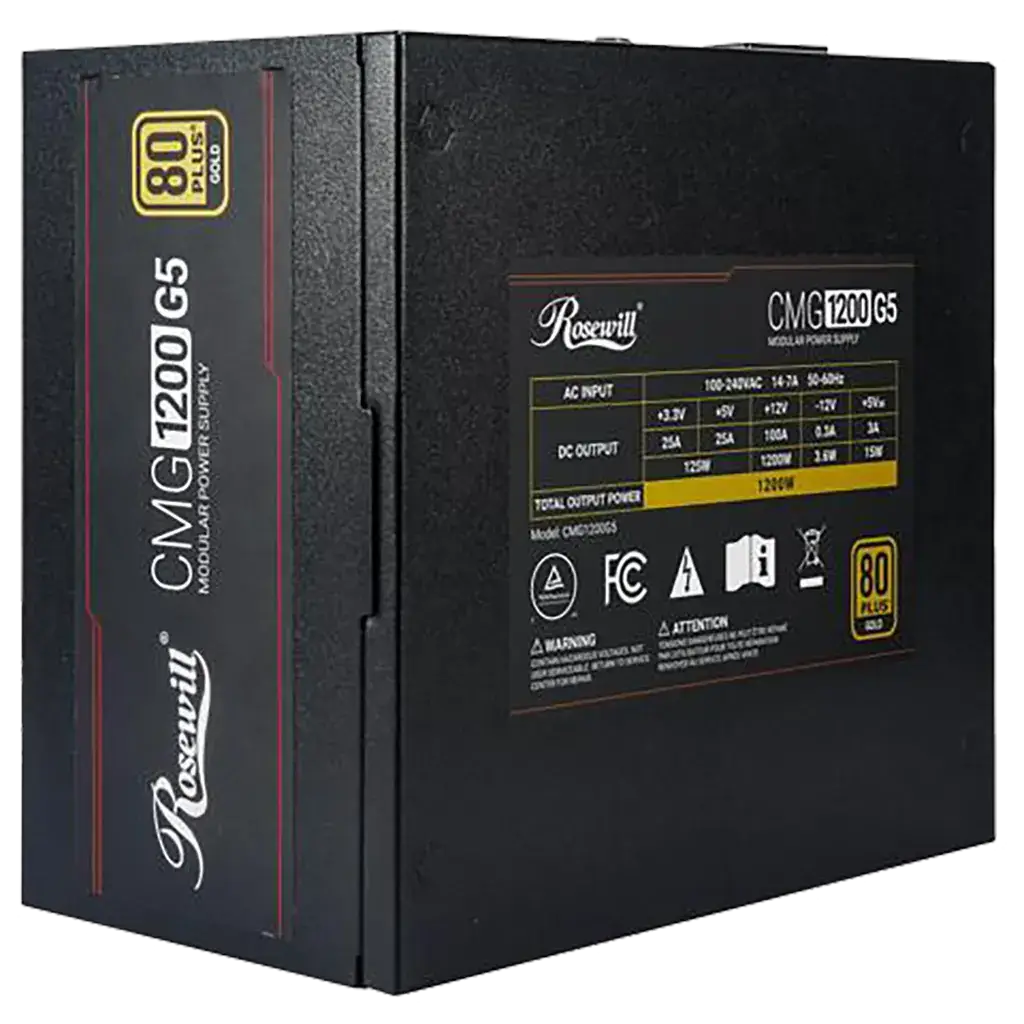 Fuente Rosewill CMG1200 G5 1200W 80 Plus Gold Full Modular ATX 3.1 PCIe 5.0's photo #2