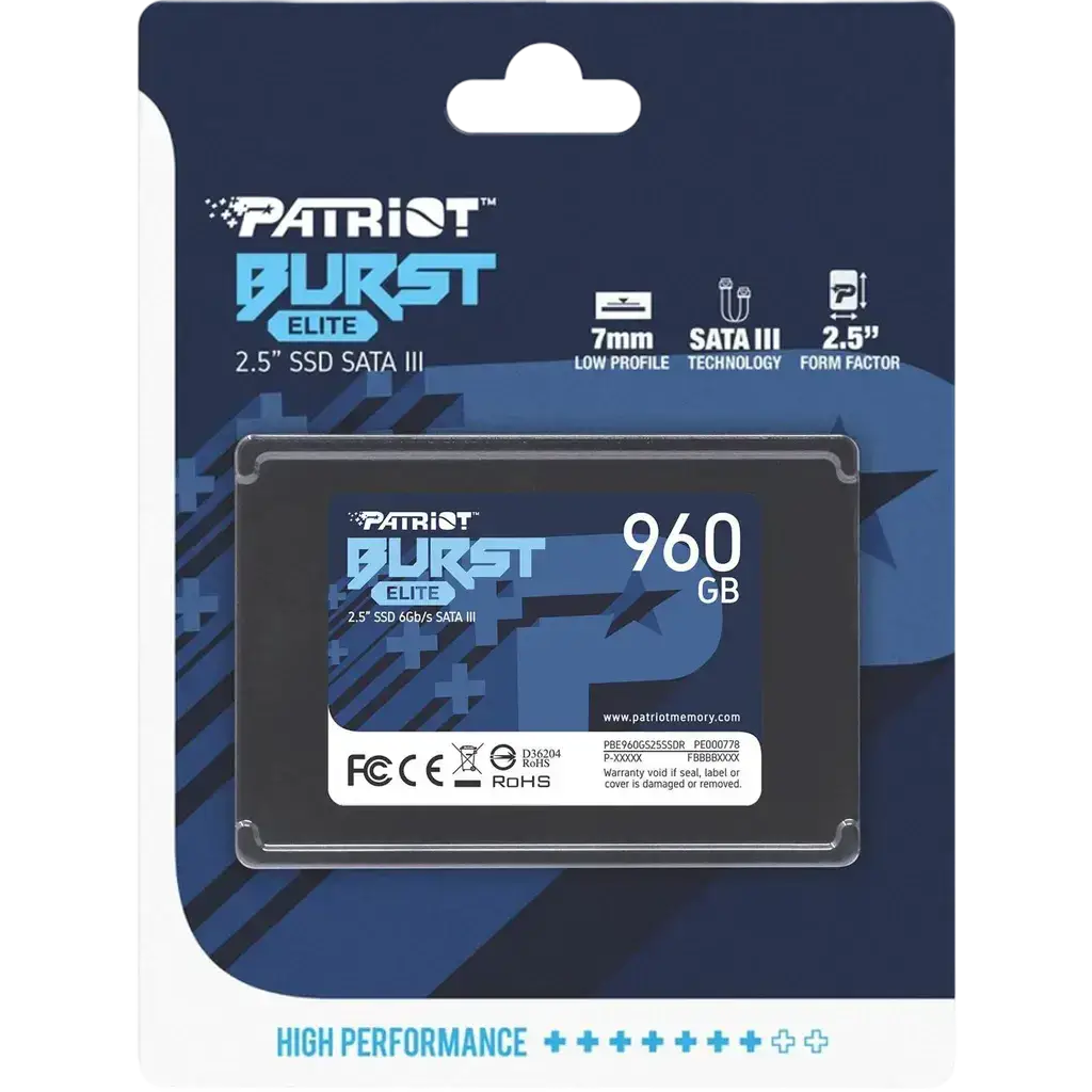 SSD Patriot Burst Elite 960GB 2.5" SATA III's photo #3