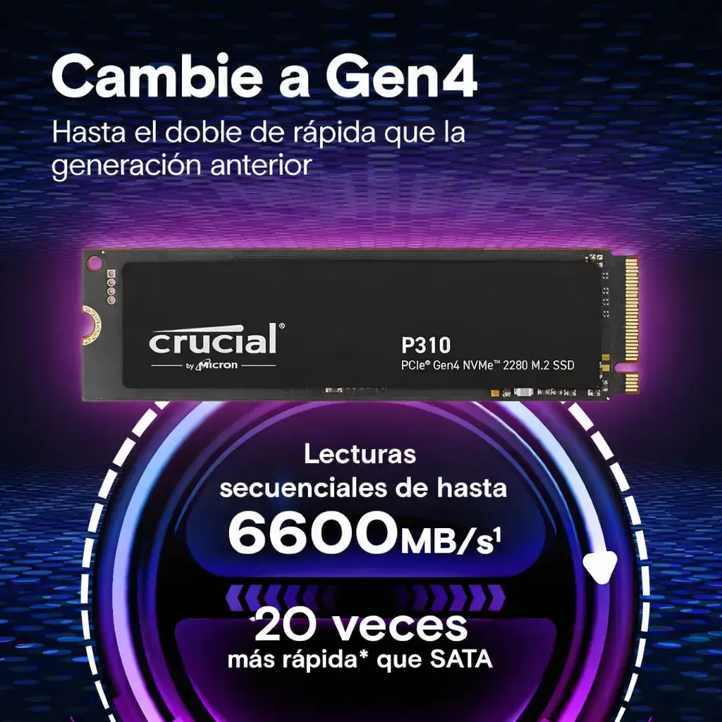 SSD M.2 NVMe Crucial P310 500GB PCIe 4.0 2280's photo #1