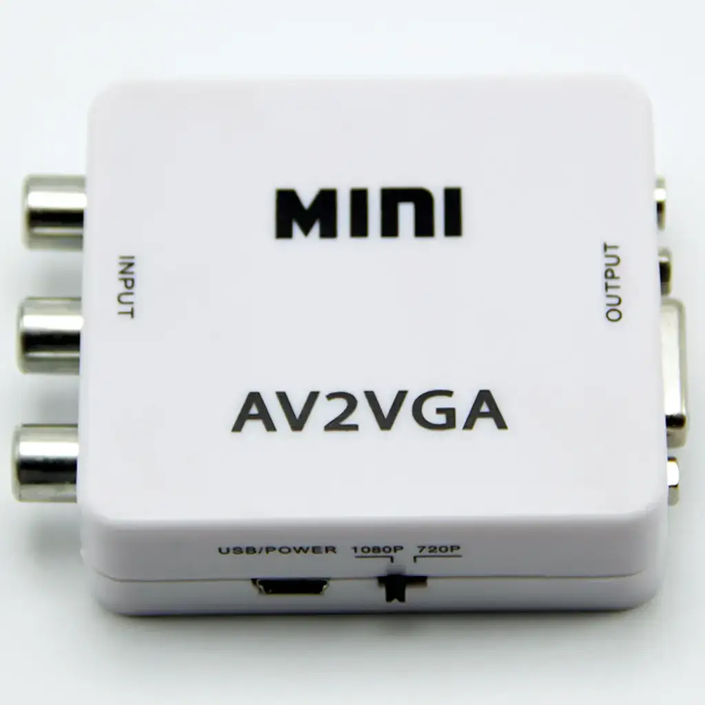 Convertidor AV (RCA) a VGA + Audio 1080p Unidireccional's photo #1