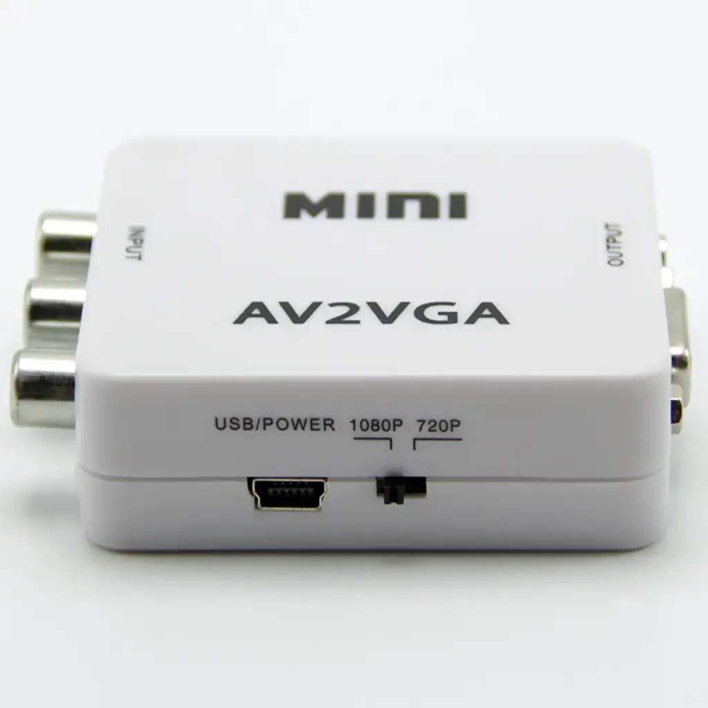 Convertidor AV (RCA) a VGA + Audio 1080p Unidireccional's photo #1