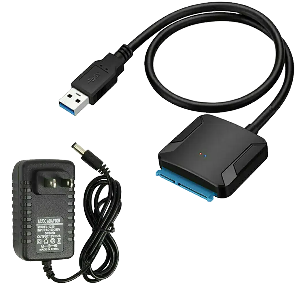 Adaptador de USB 3.0 a SATA III para SSD y HDD de 2,5" y HDD de 3,5" con alimentación de corriente's photo #1