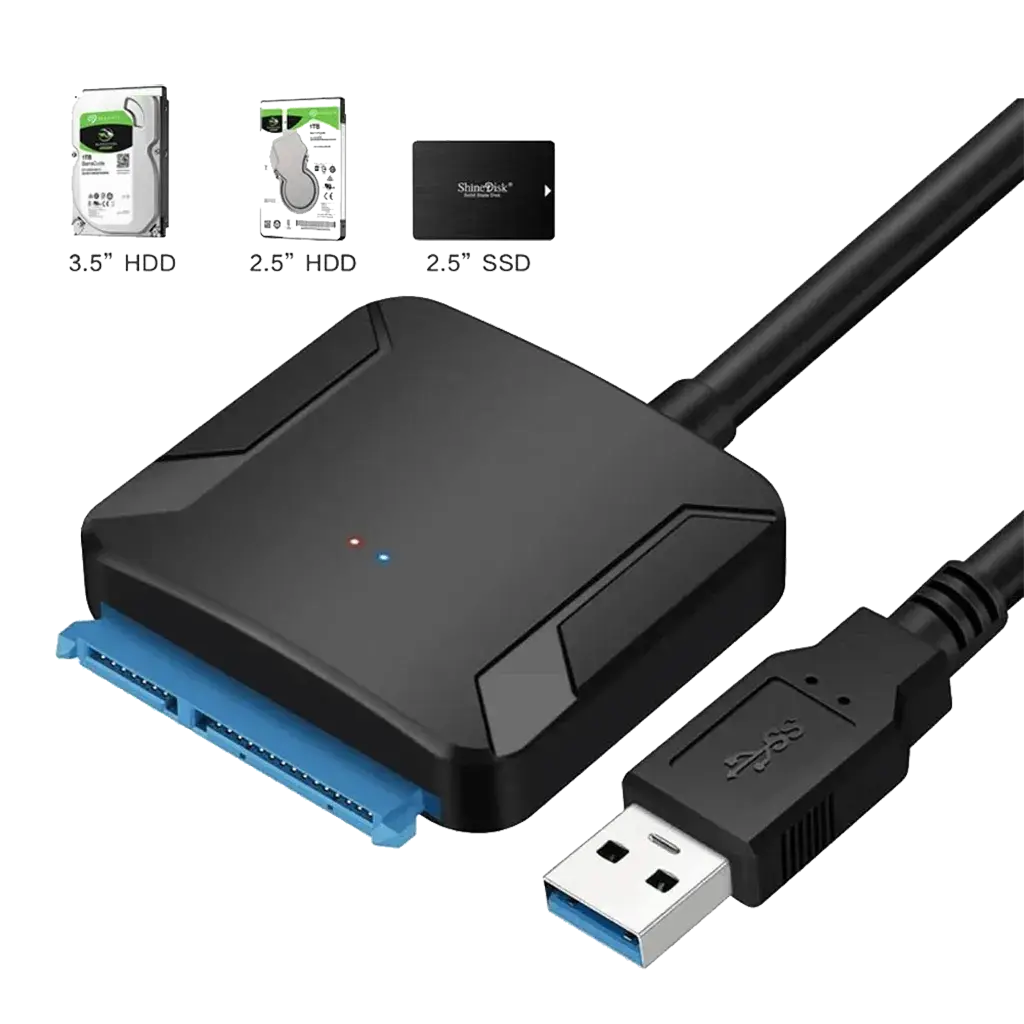 Adaptador de USB 3.0 a SATA III para SSD y HDD de 2,5" y HDD de 3,5" con alimentación de corriente's photo #3