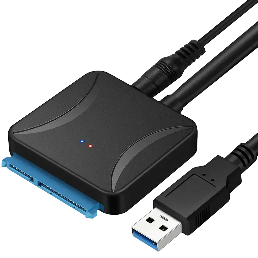 Adaptador de USB 3.0 a SATA III para SSD y HDD de 2,5" y HDD de 3,5" con alimentación de corriente's photo #1