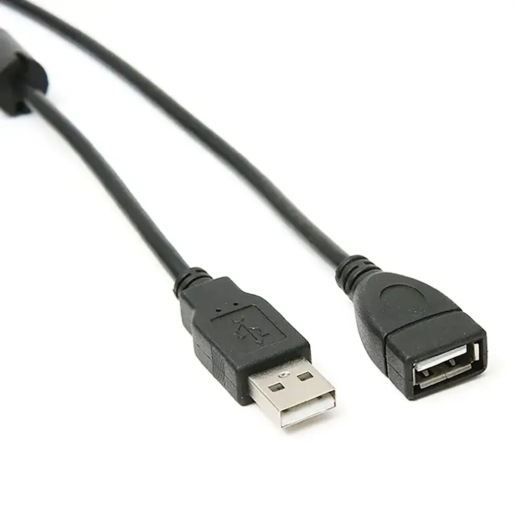 Cable Extensión USB 2.0 Macho a Hembra 1.5m con Ferrita Antiinterferencias's photo #1