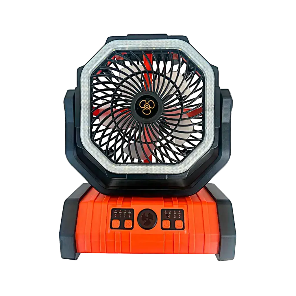 Ventilador/Lámpara Recargable F6 con Power Bank — imagen 1