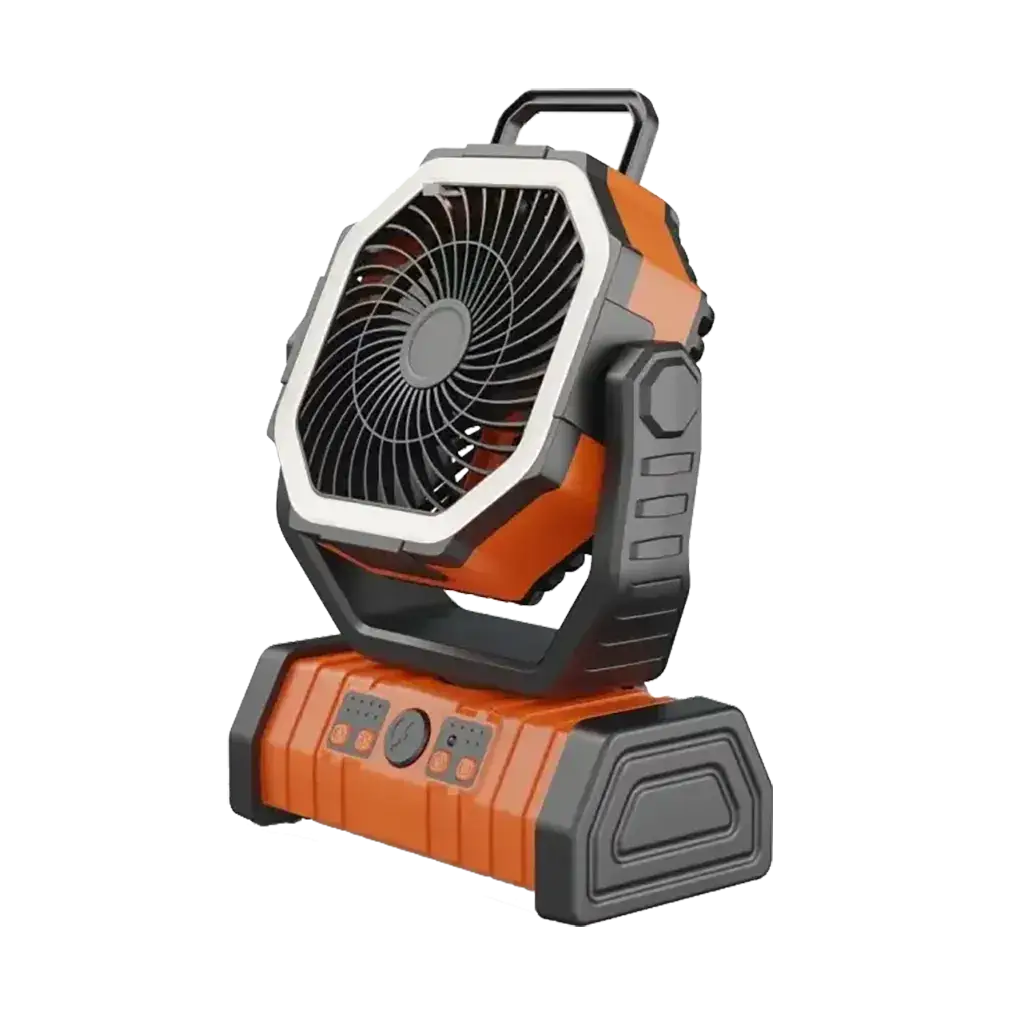 Ventilador/Lámpara Recargable F6 con Power Bank — imagen 3