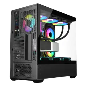 Chasis Gaming SAMA Neview SV02 Panorámico 270° ARGB con 3 Ventiladores miniatura 6