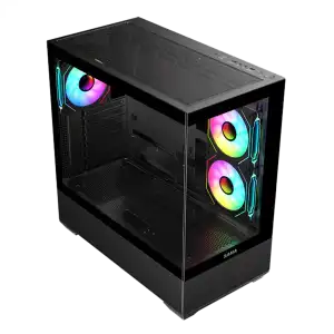 Chasis Gaming SAMA Neview SV02 Panorámico 270° ARGB con 3 Ventiladores miniatura 2