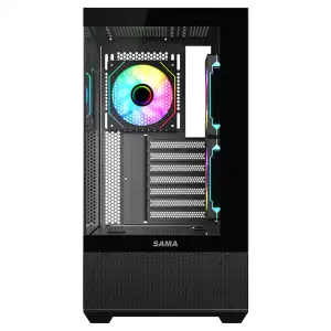 Chasis Gaming SAMA Neview SV02 Panorámico 270° ARGB con 3 Ventiladores miniatura 5
