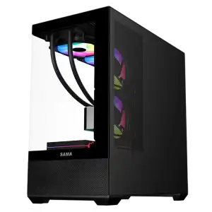 Chasis Gaming SAMA Neview SV02 Panorámico 270° ARGB con 3 Ventiladores miniatura 7