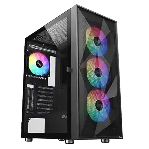 Chasis Gaming SAMA Neview 3509 ARGB con 4 Ventiladores y Soporte GPU Vertical miniatura 1