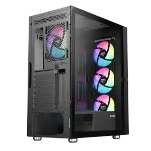 Chasis Gaming SAMA Neview 3509 ARGB con 4 Ventiladores y Soporte GPU Vertical miniatura 3