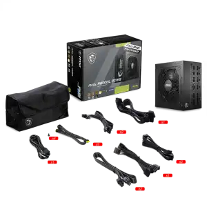 Fuente MSI MAG A850GL 850W 80 Plus Gold Full Modular PCIe 5.0 miniatura 3