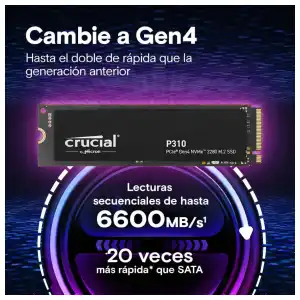 SSD M.2 NVMe Crucial P310 500GB PCIe 4.0 2280 miniatura 2