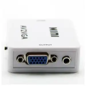 Convertidor AV (RCA) a VGA + Audio 1080p Unidireccional miniatura 3