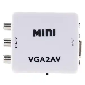 Convertidor VGA a AV(RCA) + audio, 1080p, Unidireccional miniatura 1