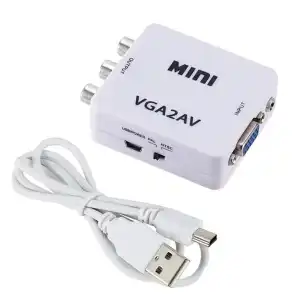 Convertidor VGA a AV(RCA) + audio, 1080p, Unidireccional miniatura 4