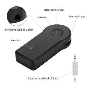 Adaptador de Mini Plug (3,5mm) a Bluetooth miniatura 4