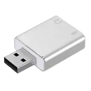 Adaptador de sonido por USB de 7.1 canales con entrada de micrófono miniatura 2