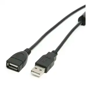 Cable Extensión USB 2.0 Macho a Hembra 1.5m con Ferrita Antiinterferencias miniatura 3