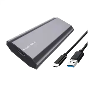 Carcasa para SSD M.2 NVMe, de aluminio, USB 3.0 miniatura 2
