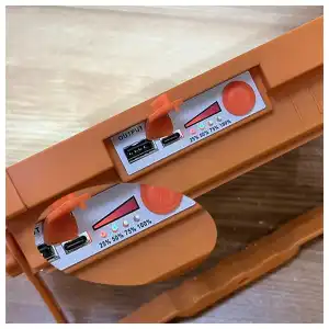 Lámpara solar LED recargable para emergencias con Power Bank miniatura 5